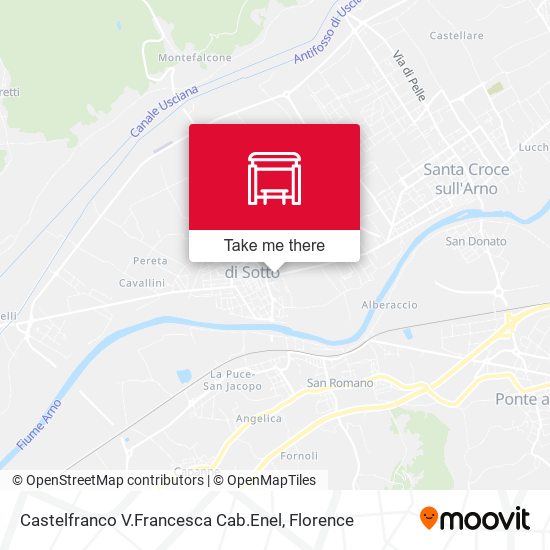Castelfranco V.Francesca Cab.Enel map