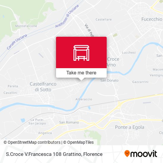 S.Croce V.Francesca 108 Grattino map