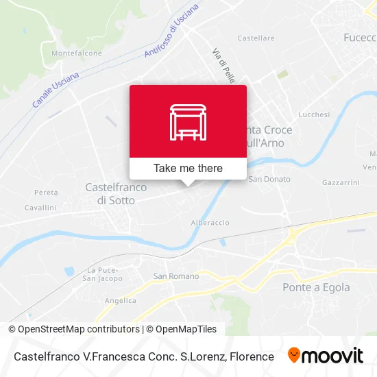 Castelfranco V.Francesca Conc. S.Lorenz map
