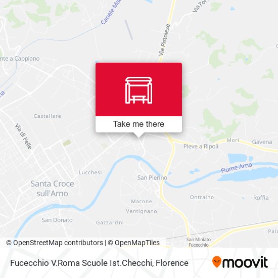 Fucecchio V.Roma Scuole Ist.Checchi map