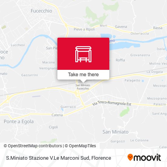 S.Miniato Stazione V.Le Marconi Sud map