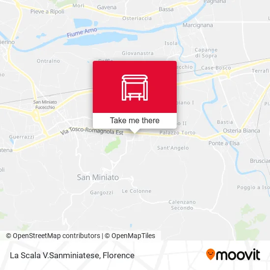 La Scala V.Sanminiatese map