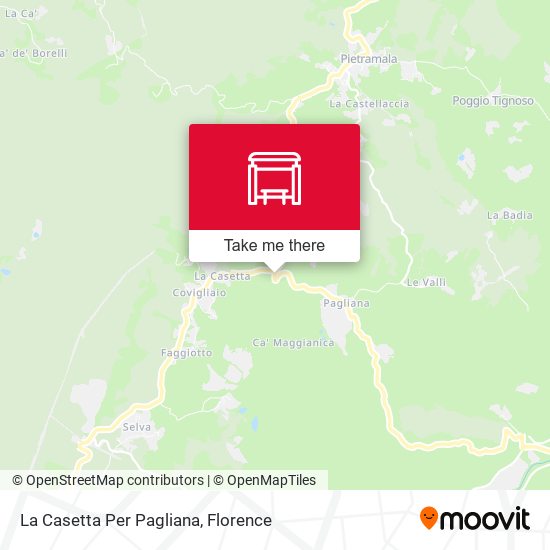 La Casetta Per Pagliana map