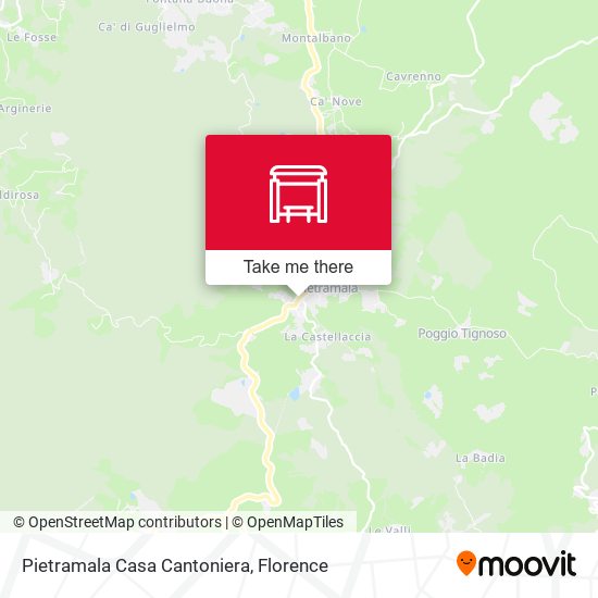 Pietramala Casa Cantoniera map