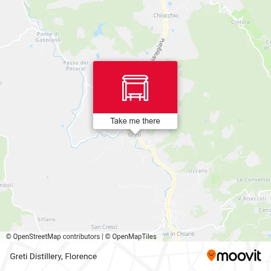 Greti Distillery map