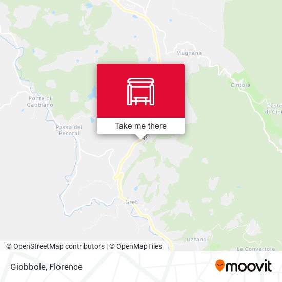 Giobbole map