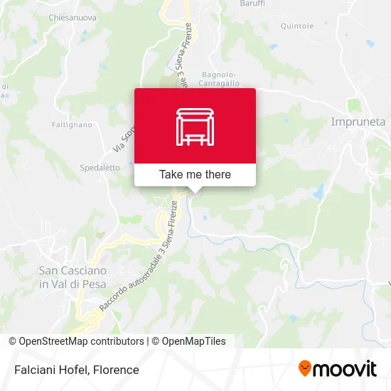 Falciani Hotel map