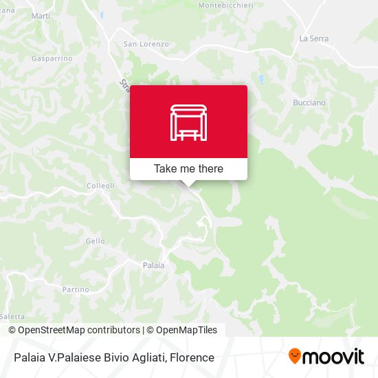 Palaia V.Palaiese Bivio Agliati map