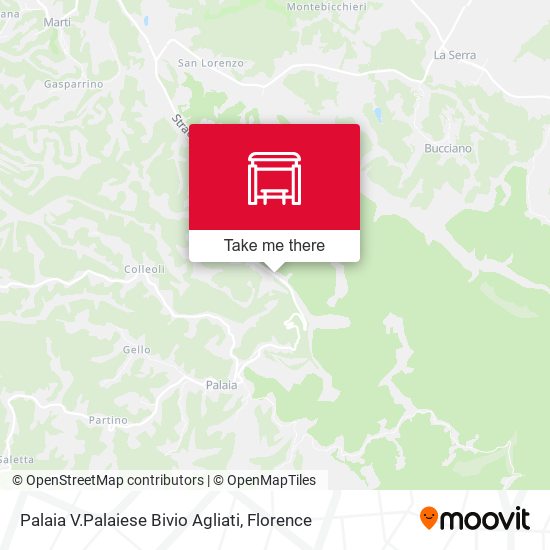 Palaia V.Palaiese Bivio Agliati map