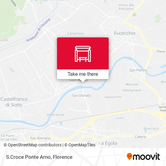 S.Croce Ponte Arno map