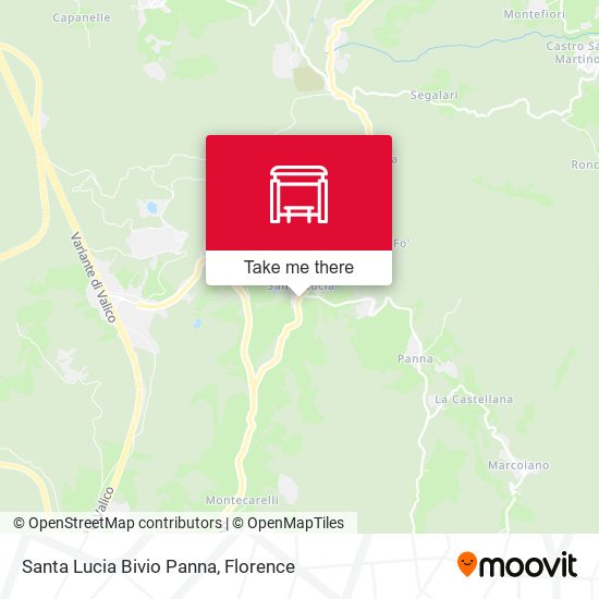 Santa Lucia Bivio Panna map