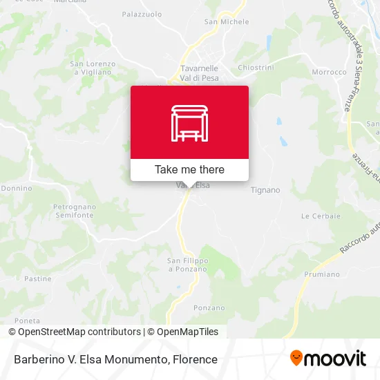 Barberino V. Elsa Monumento map