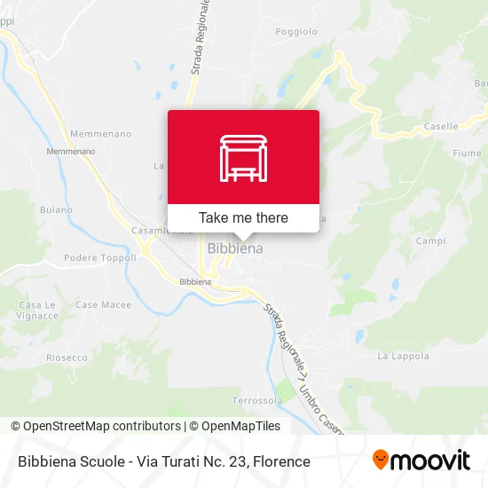 Bibbiena Scuole - Via Turati Nc. 23 map