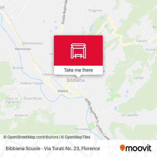 Bibbiena Scuole - Via Turati Nc. 23 map