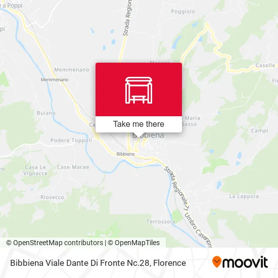 Bibbiena Viale Dante Di Fronte Nc.28 map