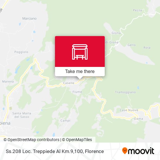 Ss.208 Loc. Treppiede Al Km.9,100 map