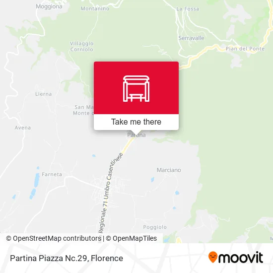 Partina Piazza Nc.29 map