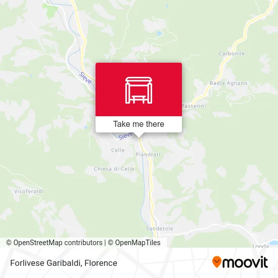 Forlivese Garibaldi map