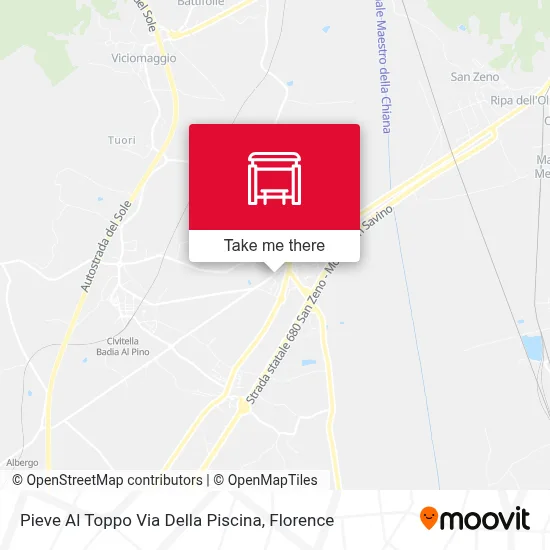 Pieve Al Toppo Via Della Piscina map