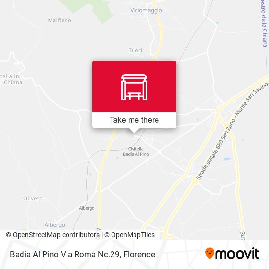Badia Al Pino Via Roma Nc.29 map