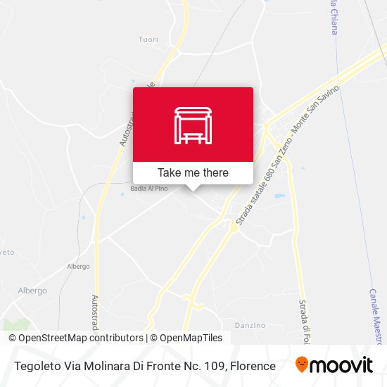 Tegoleto Via Molinara Di Fronte Nc. 109 map