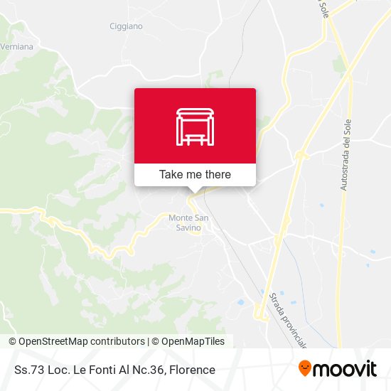 Ss.73 Loc. Le Fonti Al Nc.36 map