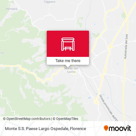 Monte S.S. Paese Largo Ospedale map