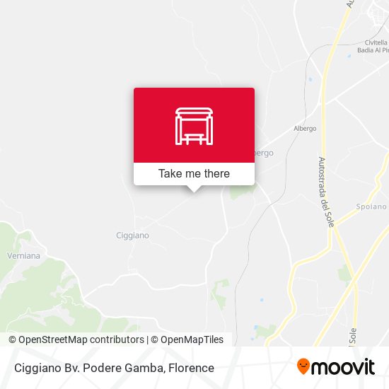 Ciggiano Bv. Podere Gamba map