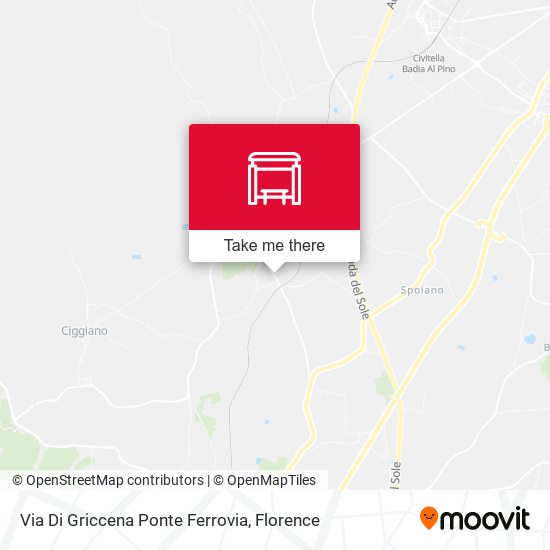 Via Di Griccena Ponte Ferrovia map