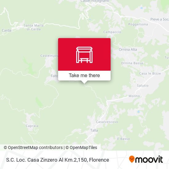 S.C. Loc. Casa Zinzero Al Km.2,150 map