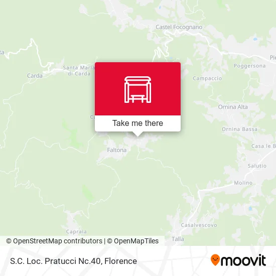 S.C. Loc. Pratucci Nc.40 map