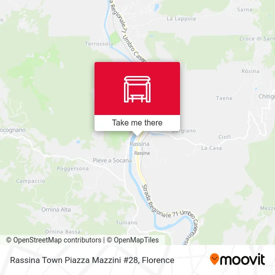 Rassina Town Piazza Mazzini #28 map