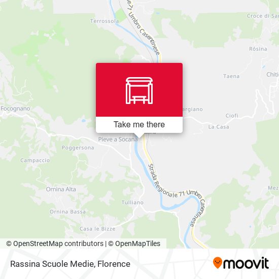 Rassina Scuole Medie map