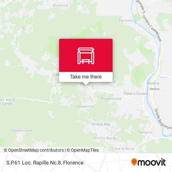 S.P.61 Loc. Rapille Nc.8 map