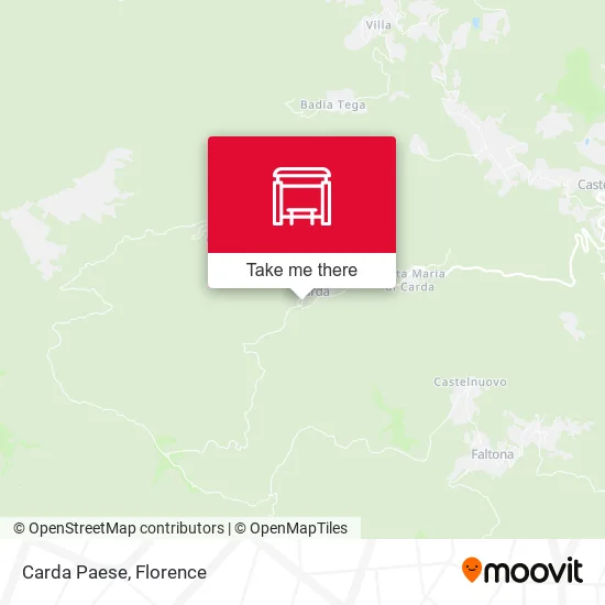 Carda Paese map
