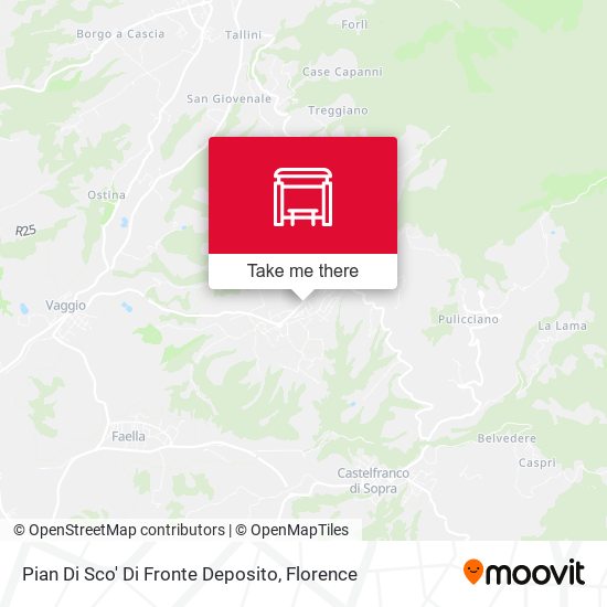 Pian Di Sco' Di Fronte Deposito map