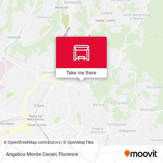 Angelico Monte Ceceri map