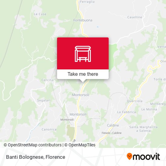 Banti Bolognese map