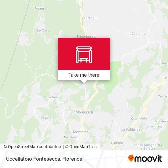 Uccellatoio Fontesecca map