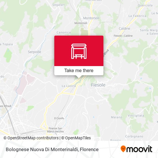 Bolognese Nuova Di Monterinaldi map