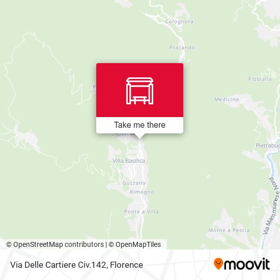 Via Delle Cartiere Civ.142 map
