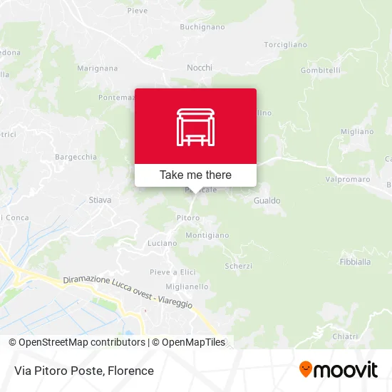 Via Pitoro Poste map
