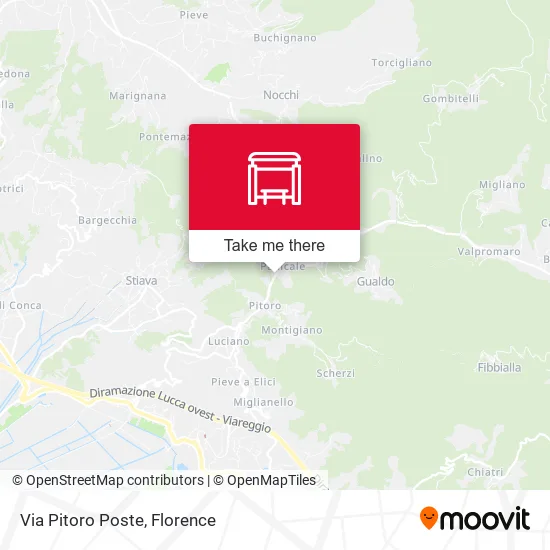 Via Pitoro Poste map