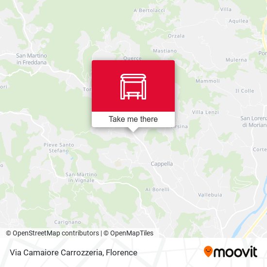 Via Camaiore Carrozzeria map