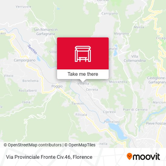 Via Provinciale Fronte Civ.46 map