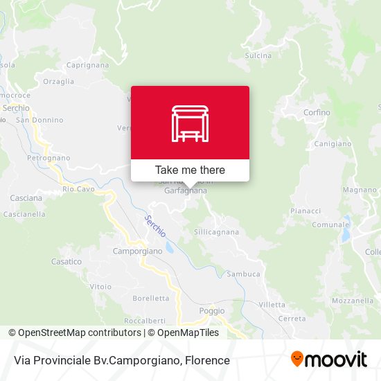 Via Provinciale Bv.Camporgiano map