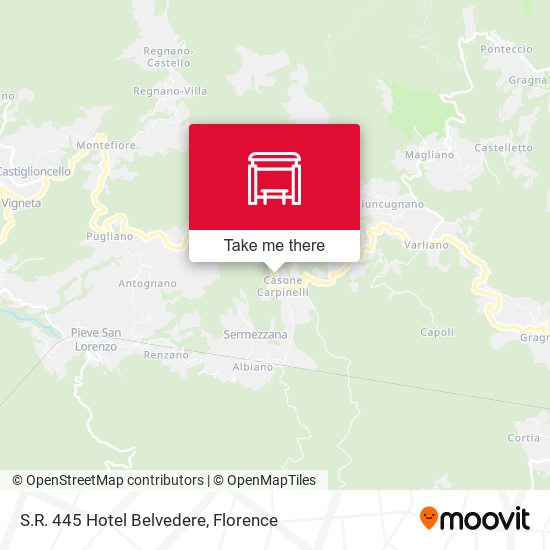 S.R. 445 Hotel Belvedere map