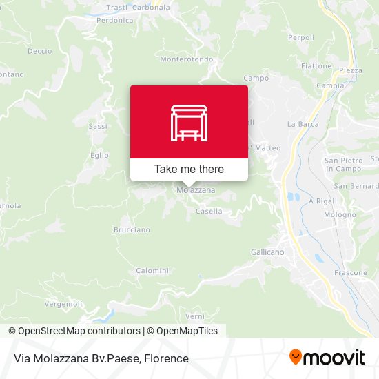 Via Molazzana Bv.Paese map
