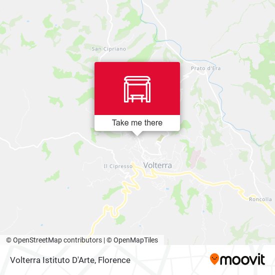 Volterra Istituto D'Arte map