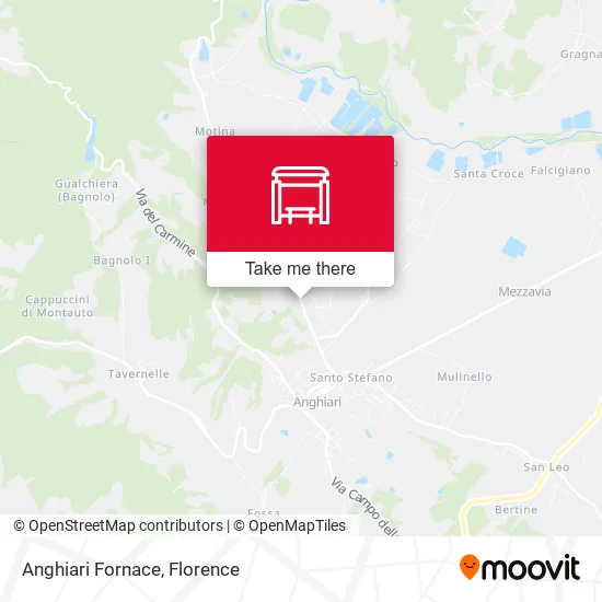 Anghiari Fornace map